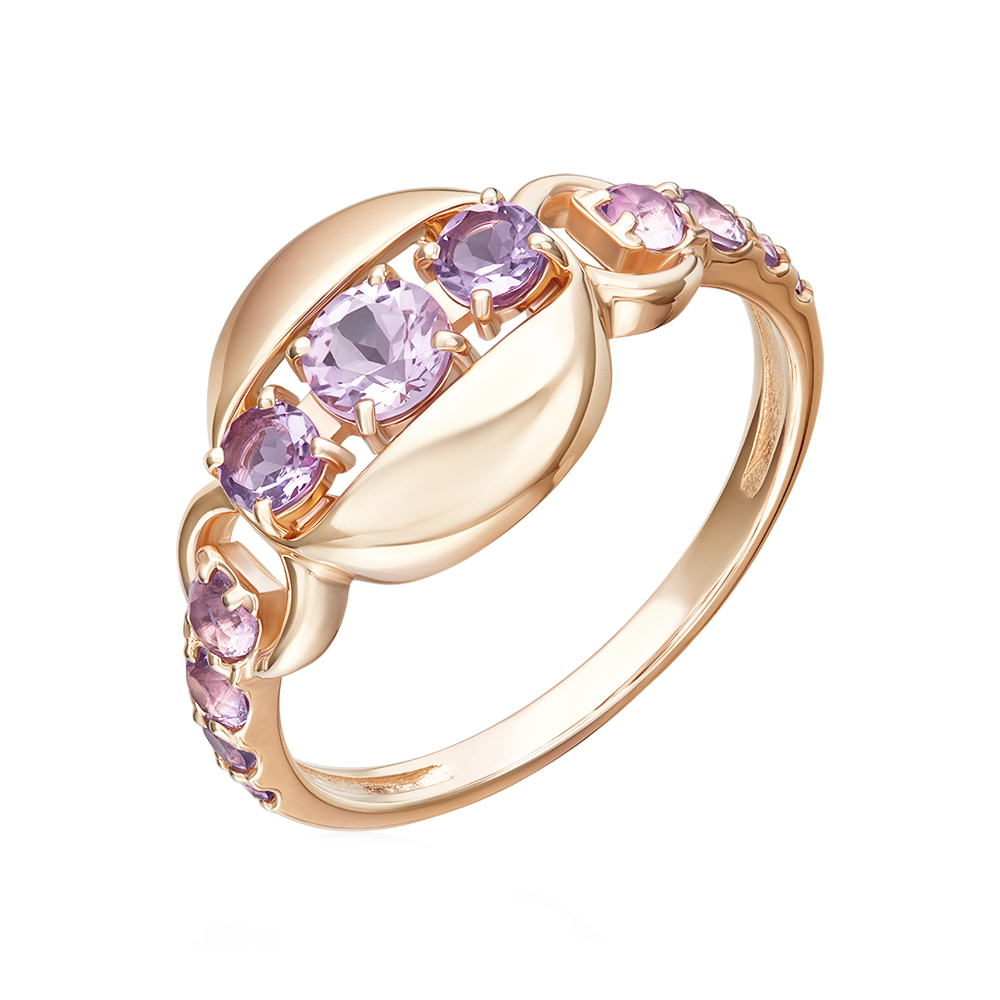 Damenring mit Amethysten Bild 1