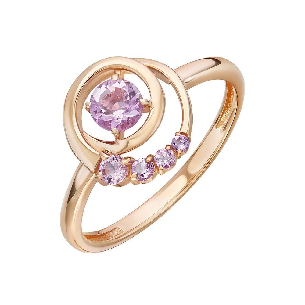 Damenring mit Amethysten Bild 1