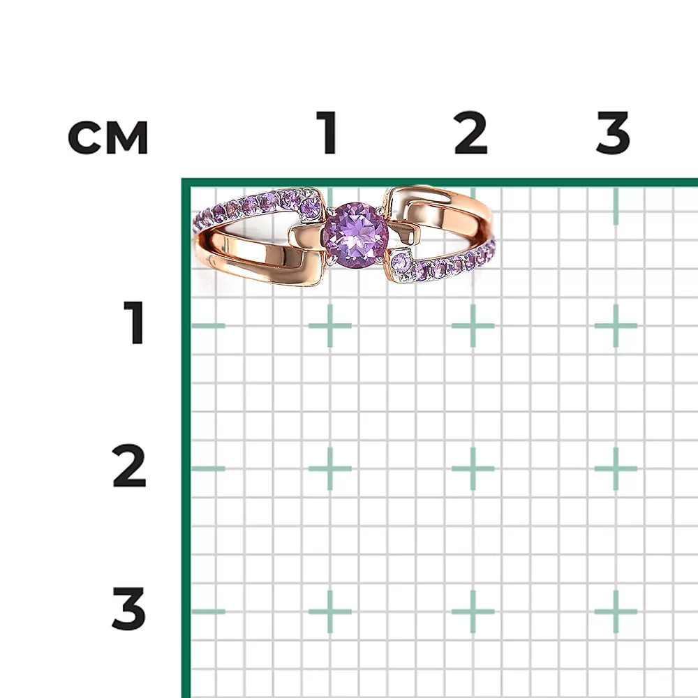 Damenring mit Amethyst Bild 2