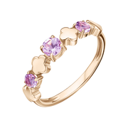 Damenring mit Amethysten Bild 1