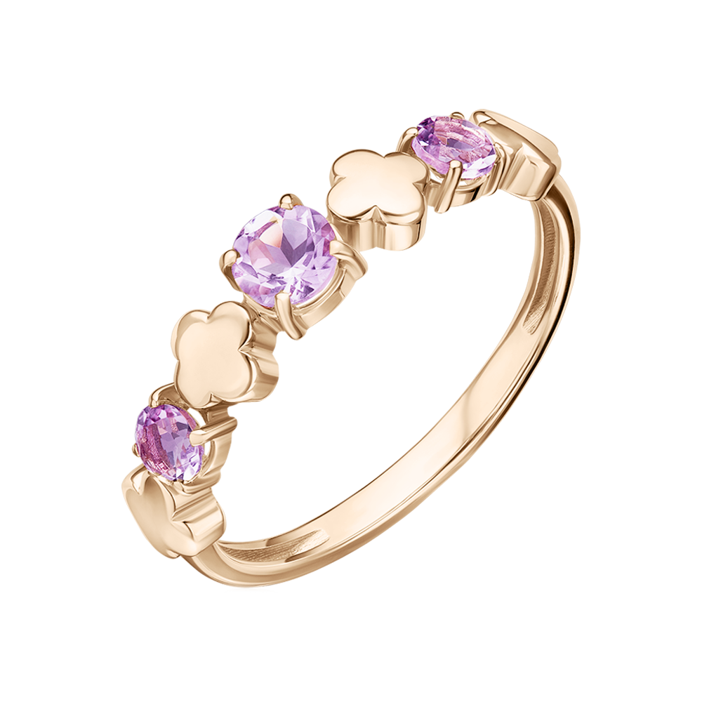 Damenring mit Amethysten Bild 1