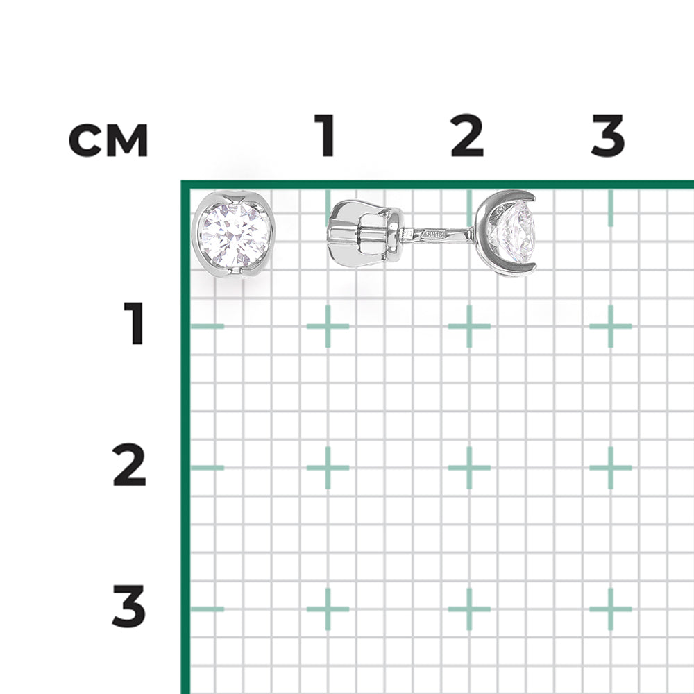 Ohrstecker mit Zirkonia Bild 2