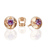 Ohrstecker mit Amethyst Bild 1
