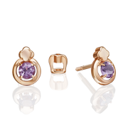 Ohrstecker mit Amethyst Bild 1