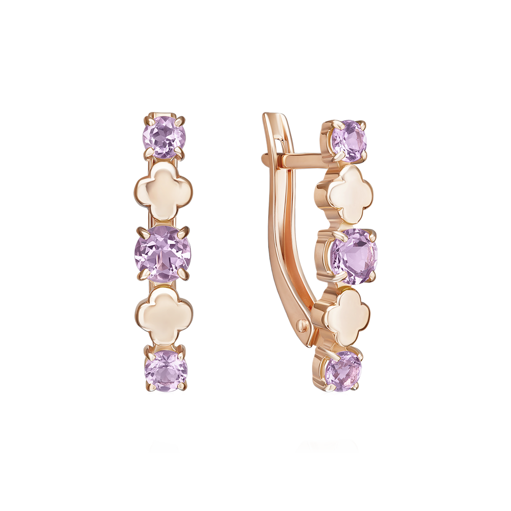 Ohrhänger mit Amethysten Bild 1