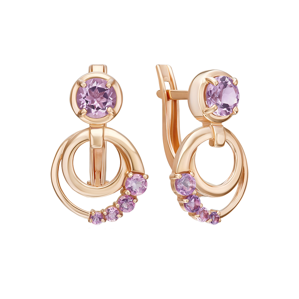 Ohrhänger mit Amethysten Bild 1