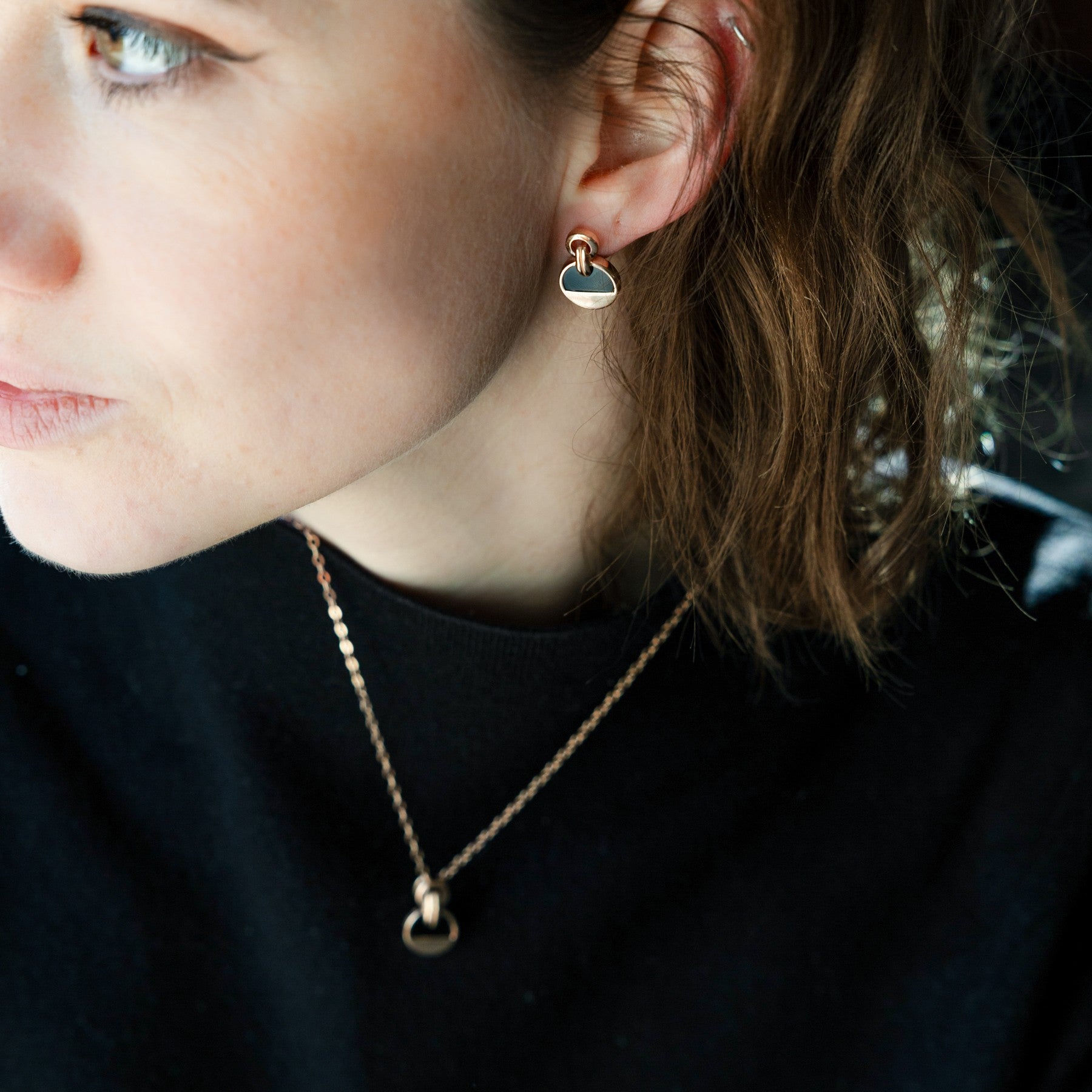 Ohrhänger mit Onyx Bild 5