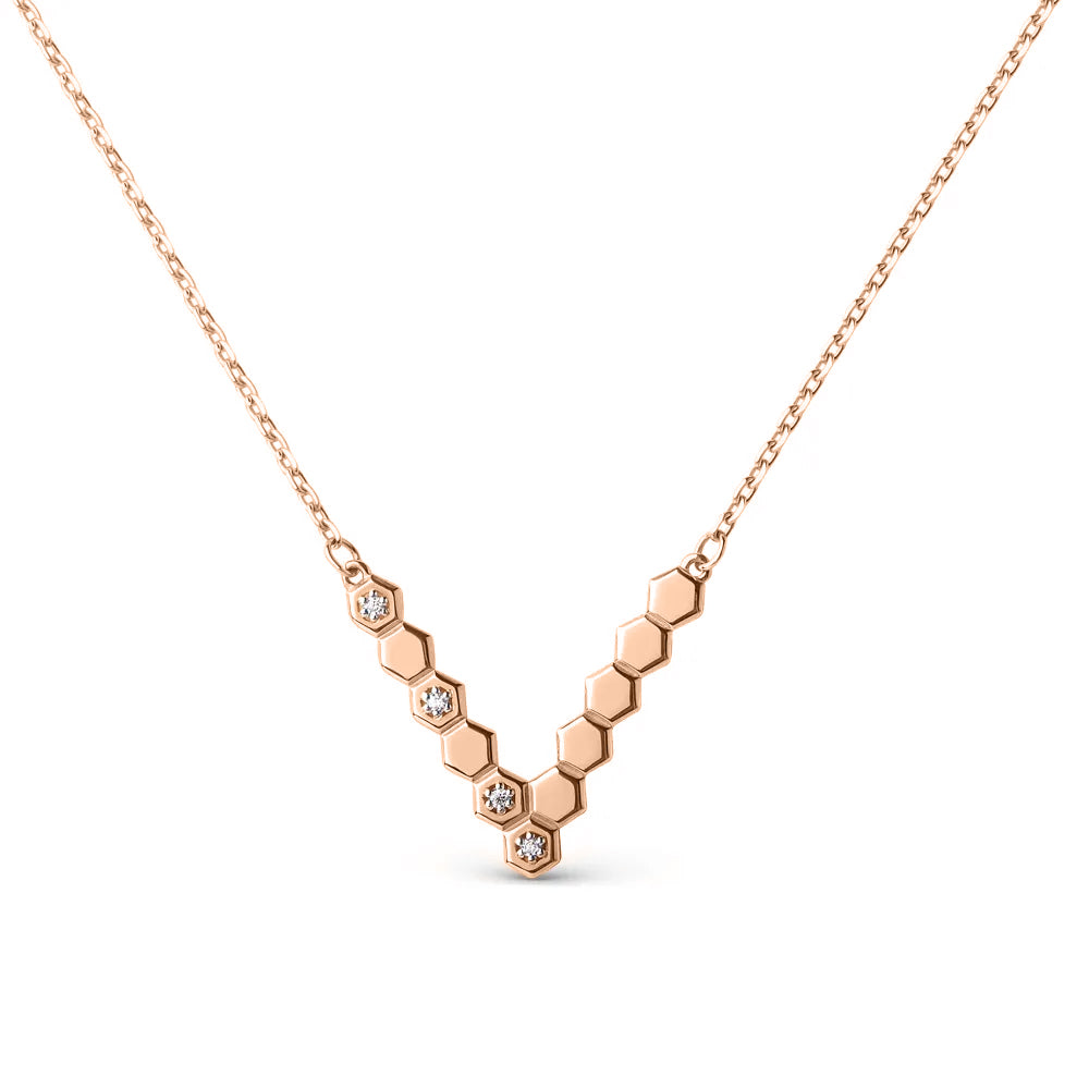 Collier mit Anhänger und Zirkonia Bild 1