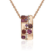 Anhänger mit Amethyst und Granat Bild 1