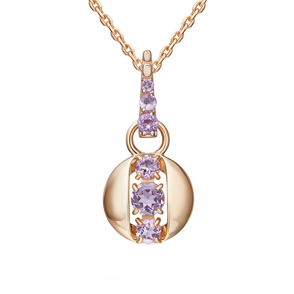 Anhänger mit Amethysten Bild 1