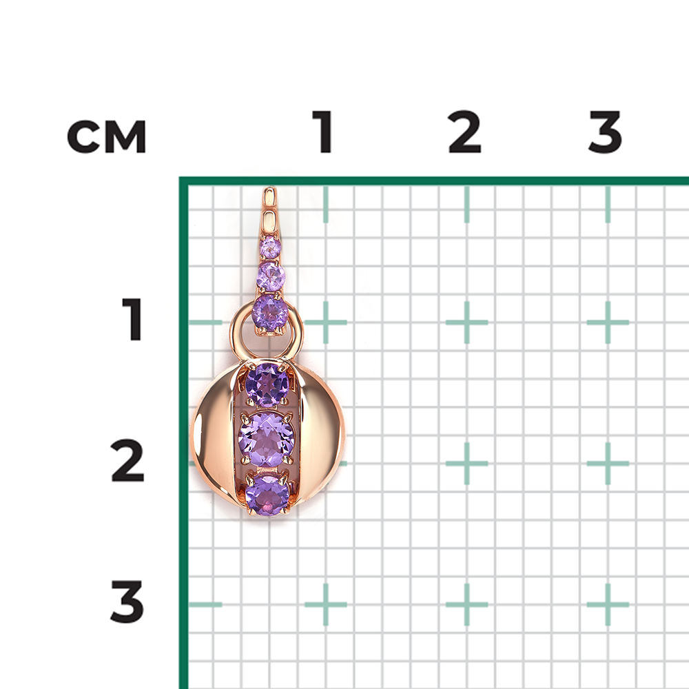 Anhänger mit Amethysten Bild 2