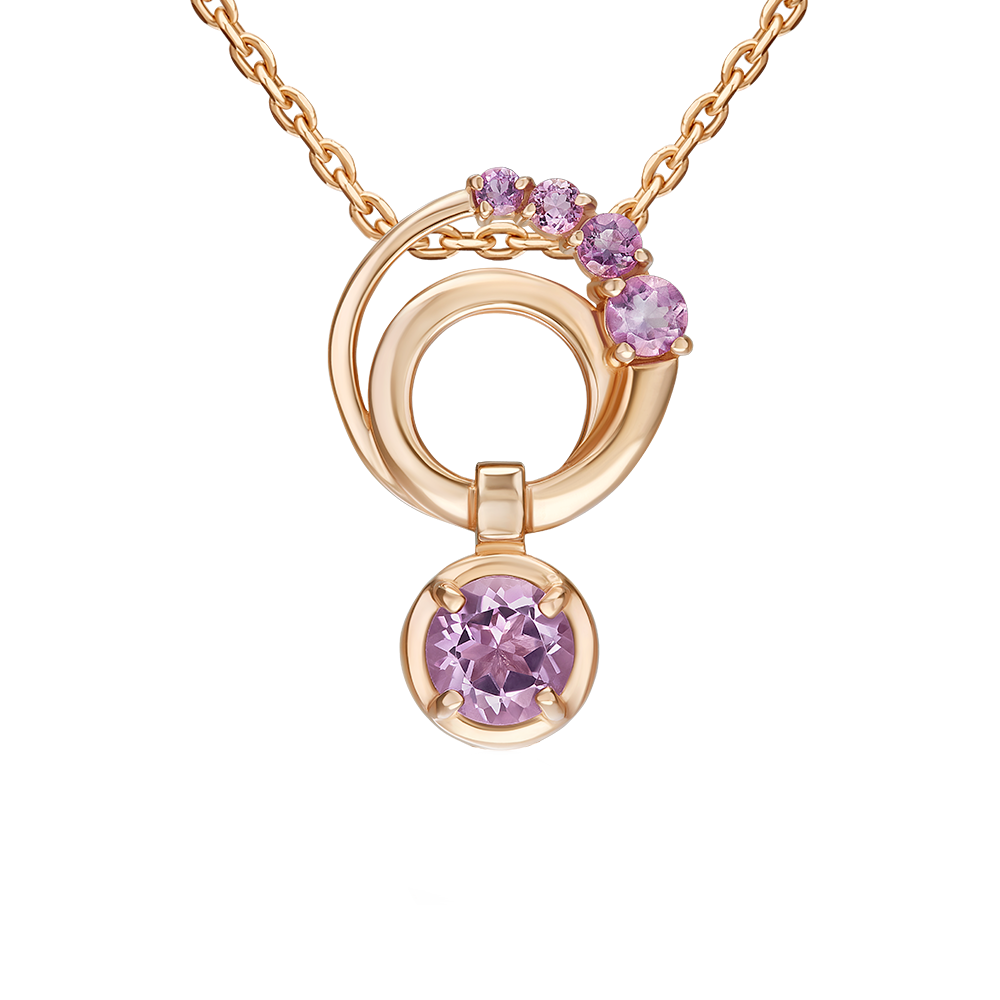 Anhänger mit Amethysten Bild 1