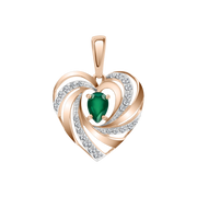 Anhänger mit Zirkonia und Chalcedon Bild 1