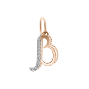 Buchstabenanhänger "B" mit Zirkonia Bild 1