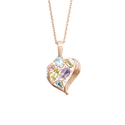 Anhänger mit Zirkonia,Topas, Amethyst, Chrysolith Bild 1