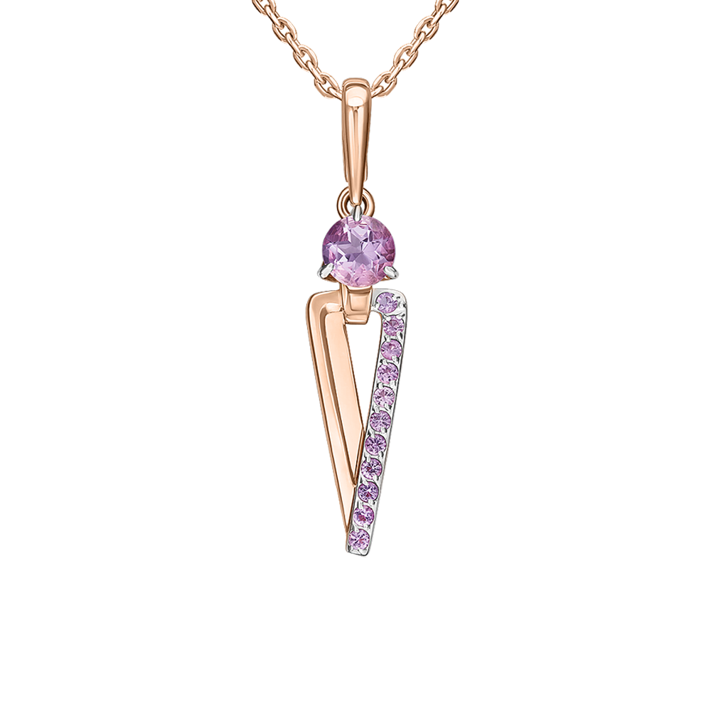 Anhänger mit Amethyst Bild 1
