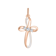 Anhänger–Kreuz mit Zirkonia Bild 1