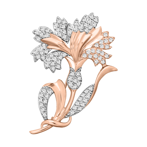 Brosche mit Zirkonia Bild 1