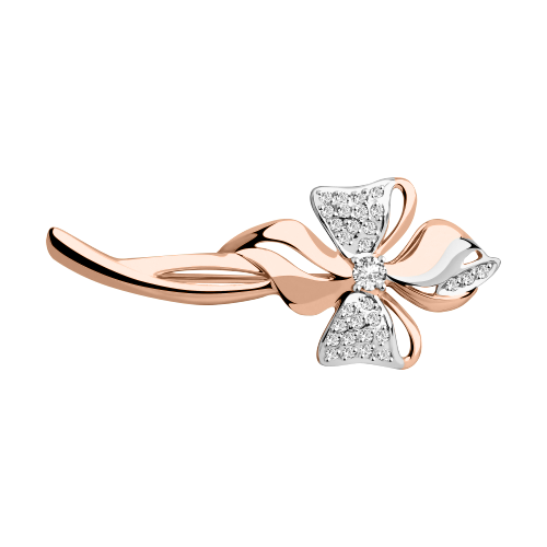 Brosche mit Zirkonia Bild 1