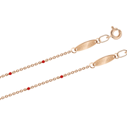 Armband und/oder Fußkette mit Emaille Bild 1