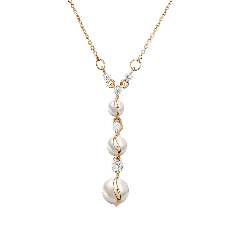 Collier mit Perlen Bild 1