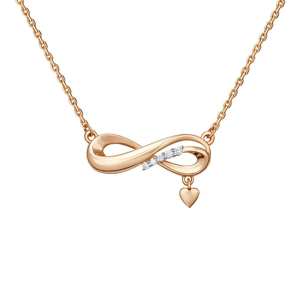 Collier - "Unendlichkeit" mit Zirkonia Bild 1