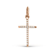 Anhänger – Kreuz mit Zirkonia Bild 1