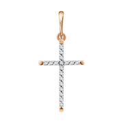 Anhänger – Kreuz mit Zirkonia Bild 1