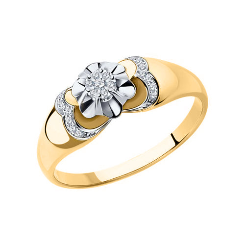 Damenring mit Brillanten Gelbgold Bild 1