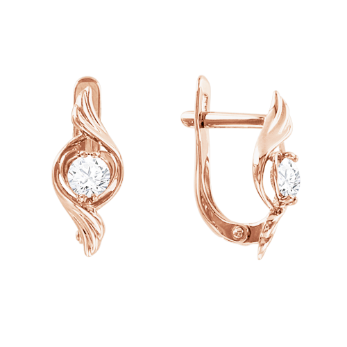 Ohrhänger mit Zirkonia Swarovski Bild 1