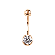 Bauchpiercing mit Zirkonia Bild 1