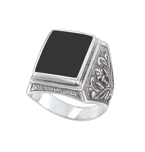Herrenring mit Onyx Bild 1