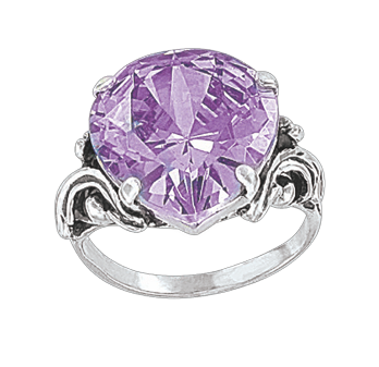 Damenring mit Amethyst Bild 1