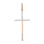 Anhänger – Kreuz mit Zirkonia Bild 1