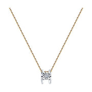 Goldkette mit Anhänger und Brillant Bild 1