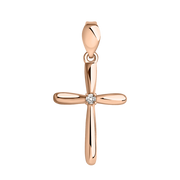 Anhänger - Kreuz mit Zirkonia Bild 1