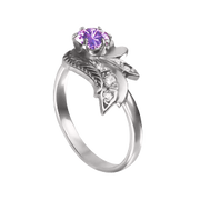 Damenring mit Amethyst Bild 1