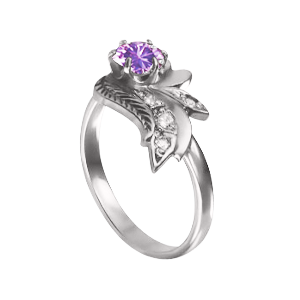 Damenring mit Amethyst Bild 1