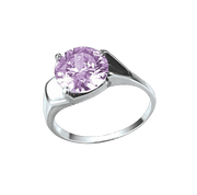 Damenring mit Amethyst Bild 1