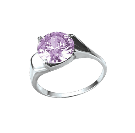 Damenring mit Amethyst Bild 1