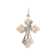 Anhänger–Kreuz mit Diamant-Facetten Bild 1