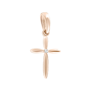 Anhänger – Kreuz mit Brillant Bild 1