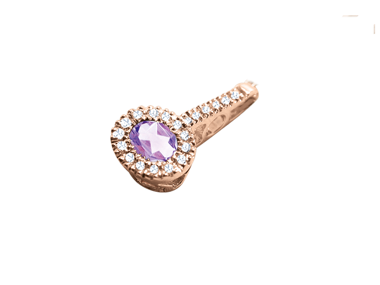 Anhänger mit Amethyst und Brillant Bild 1