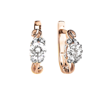 Ohrhänger mit Zirkonia Swarovski Bild 1