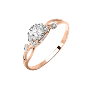 Damenring mit Swarovski Zirkonia Bild 1