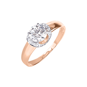 Damenring mit Swarovski Zirkonia Bild 1