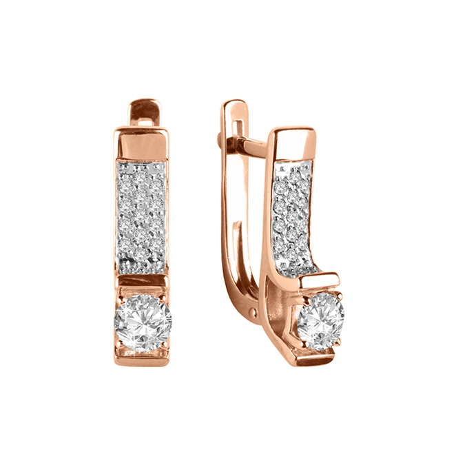 Ohrhänger mit Swarovski Zirkonia Bild 1