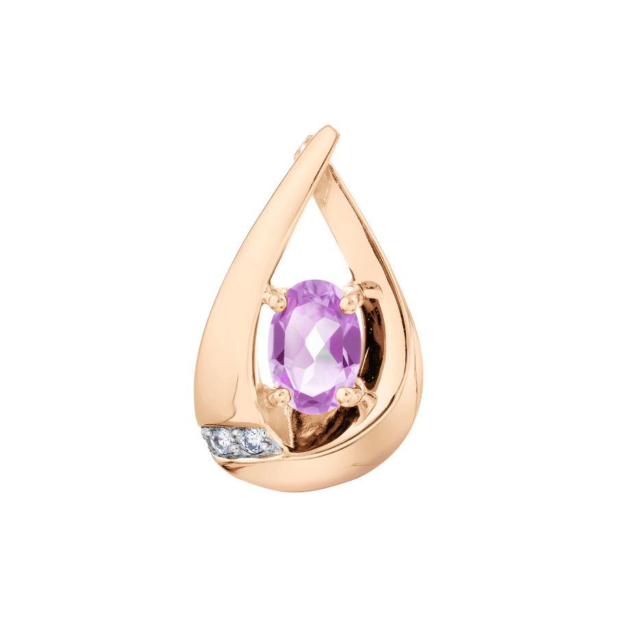 Anhänger mit Amethyst und Zirkonia Bild 1