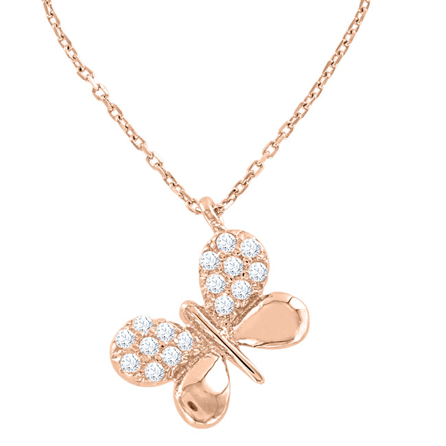 Goldkette mit Anhänger "Schmetterling" Bild 1