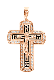 Anhänger - Kreuz mit Zirkonia Bild 1